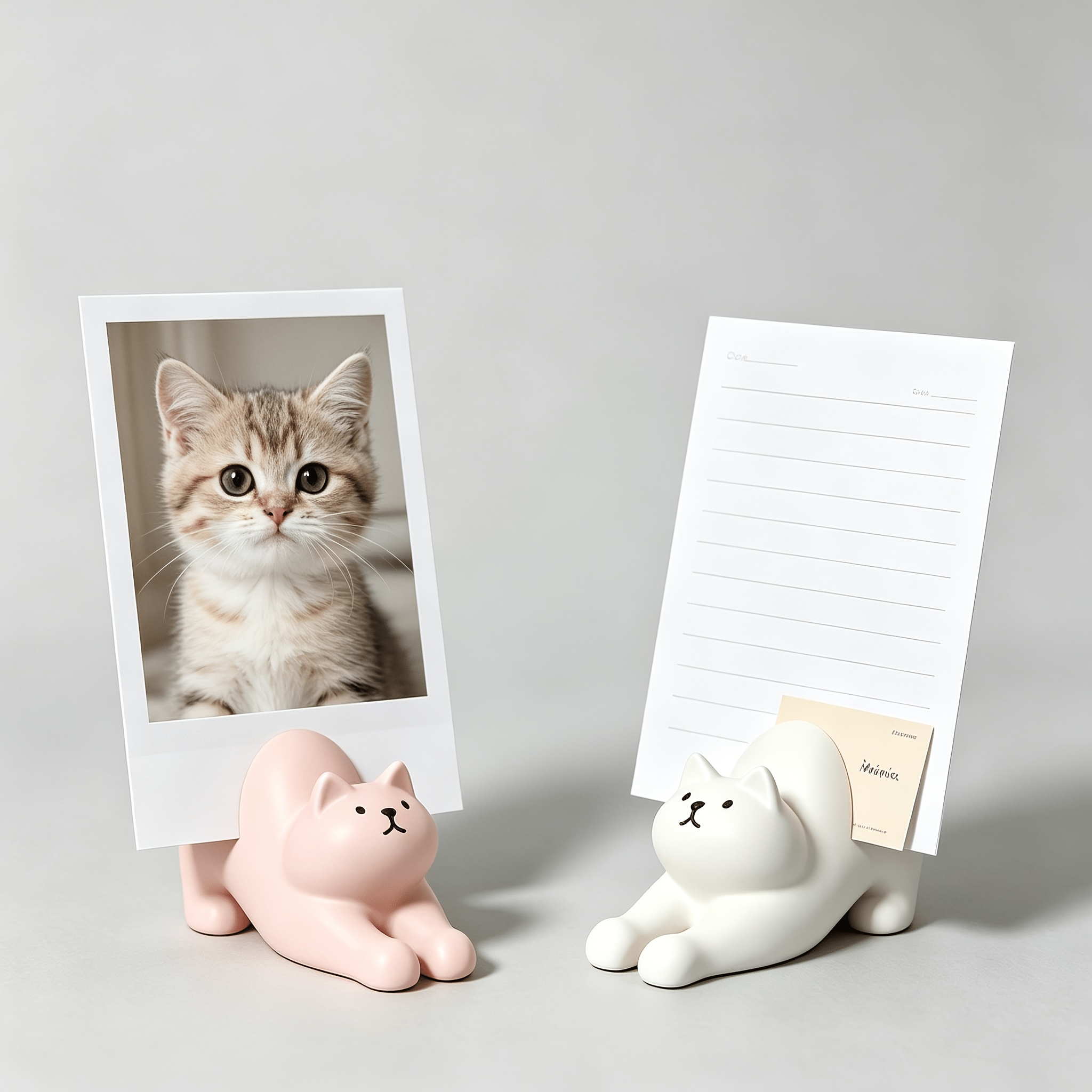 Place Card Holder - Multifunctional Cute Cat Sticky Note Holders
