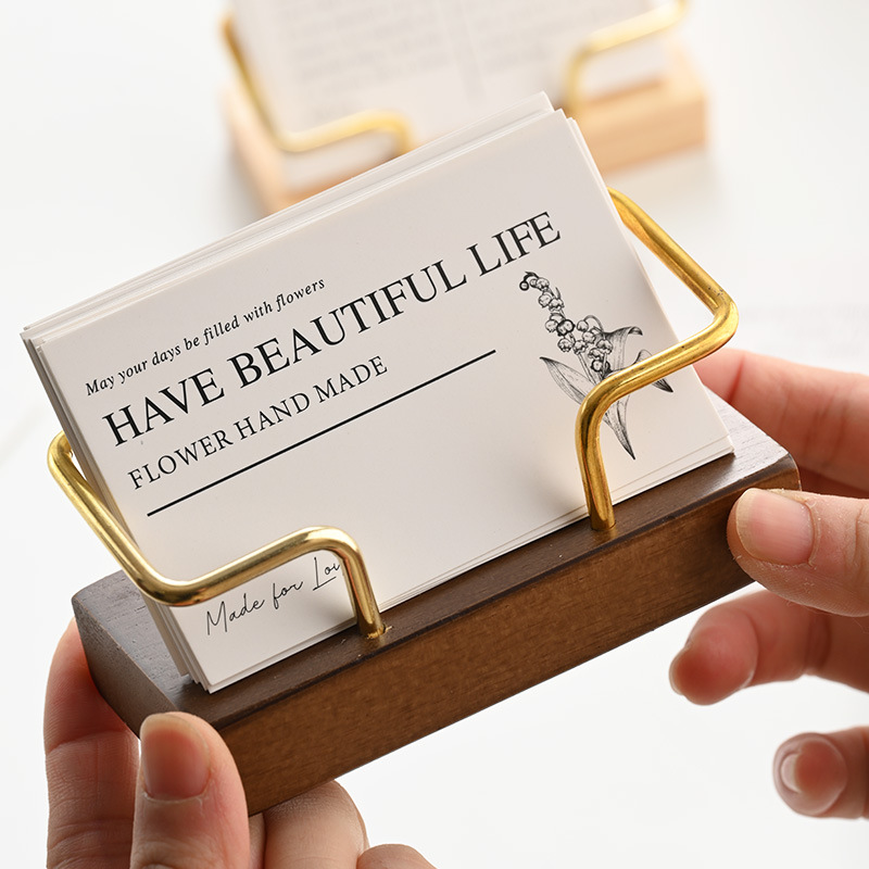 Wooden Business Card Holder Me - đánh giá và giá Place Card Holder