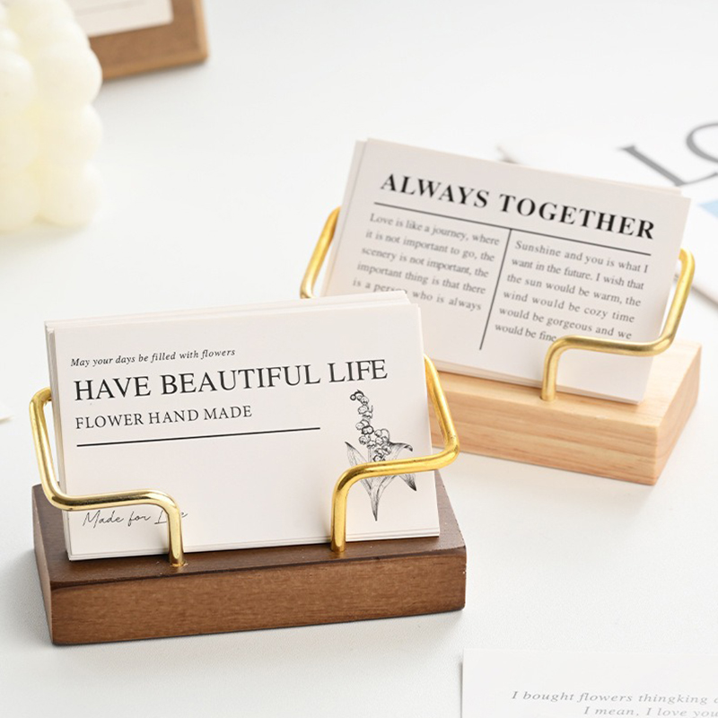 Wooden Business Card Holder Me - đánh giá và giá Place Card Holder