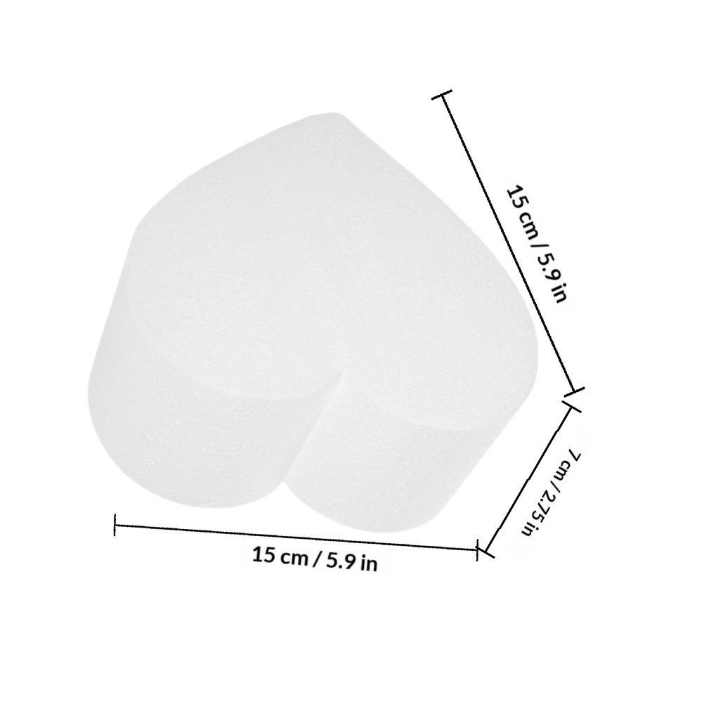 4Pcs Heart Foam Cake Dummy Cak - đánh giá và giá Wedding Supply Decor