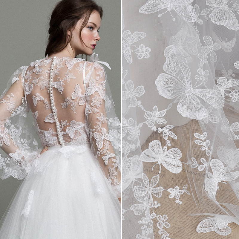 1 Thước 3D Bướm Thêu Voan Phối - đánh giá và giá Wedding Water Supply